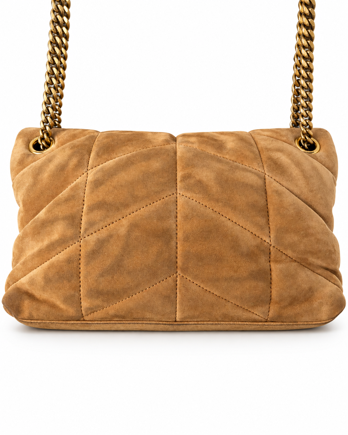 Saint Laurent Puffer Medium Suede Shoulder Bag